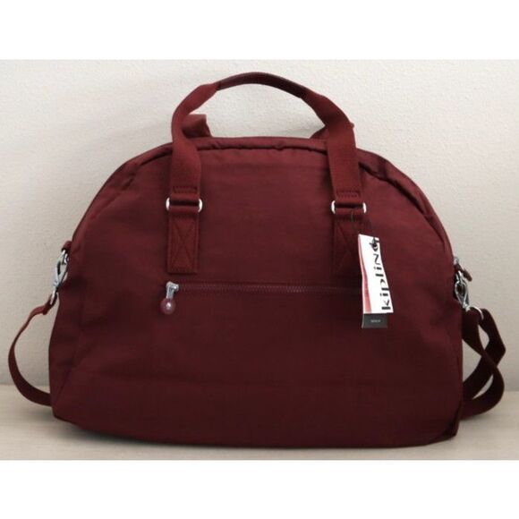 Kipling K15387-6JH WMN's Lg. Merlot/Red Eugina Crossbody Satchel Travel Bag - Picture 2 of 16